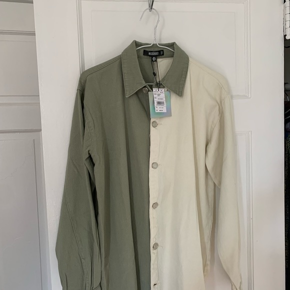 Missguided colour block button down shirt. Brand new - Picture 3 of 4